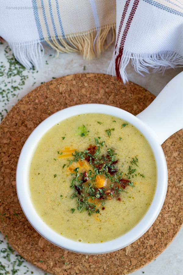 Broccoli Cheddar Soup With Bacon