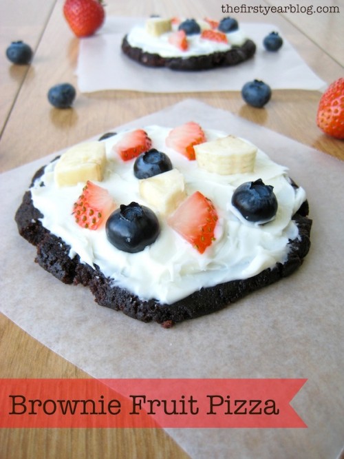 Brownie Fruit Pizza