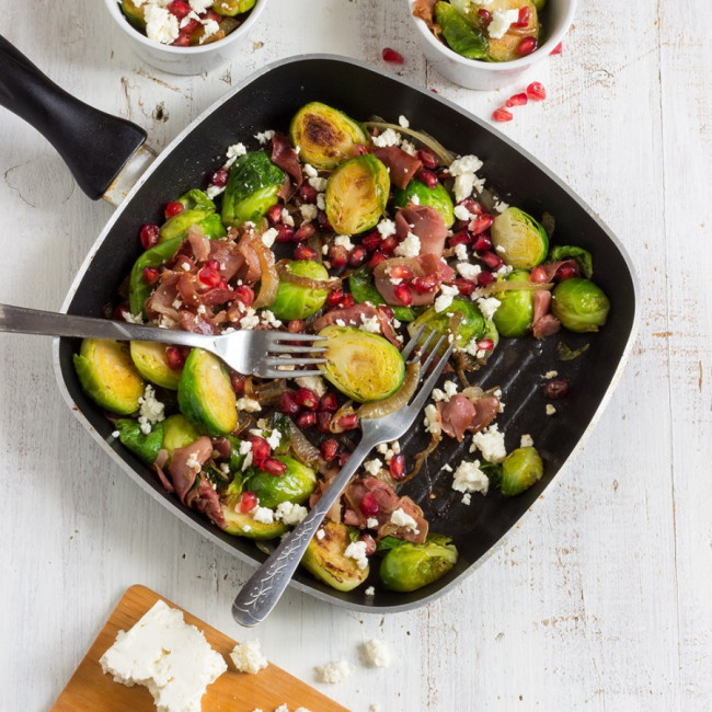 Brussels Sprouts Salad with Prosciutto
