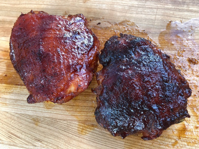 Competition Style Smoked Chicken Thighs