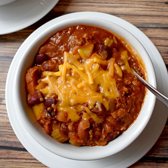 Chili With Beef Turkey And Potatoes