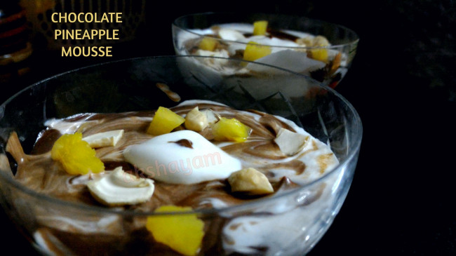 Chocolate Pineapple Mousse