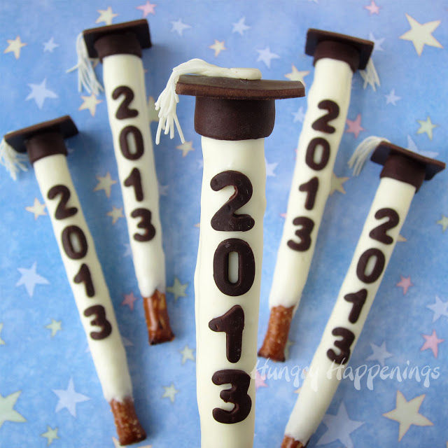 Personalize pretzel pops for all of your graduates this year