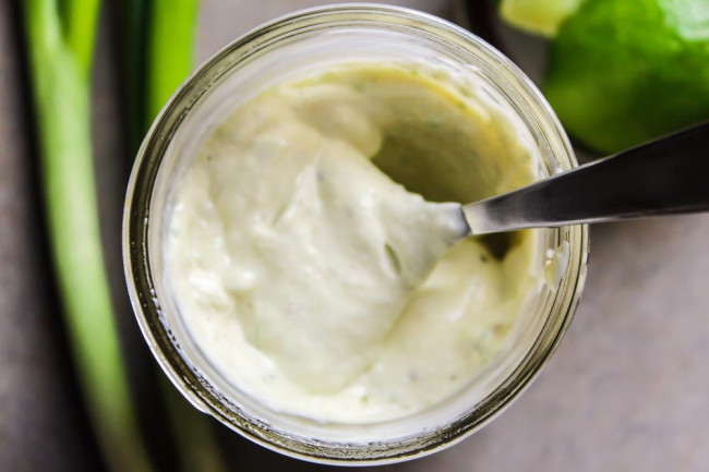 Whipped Scallion and Lime Dressing