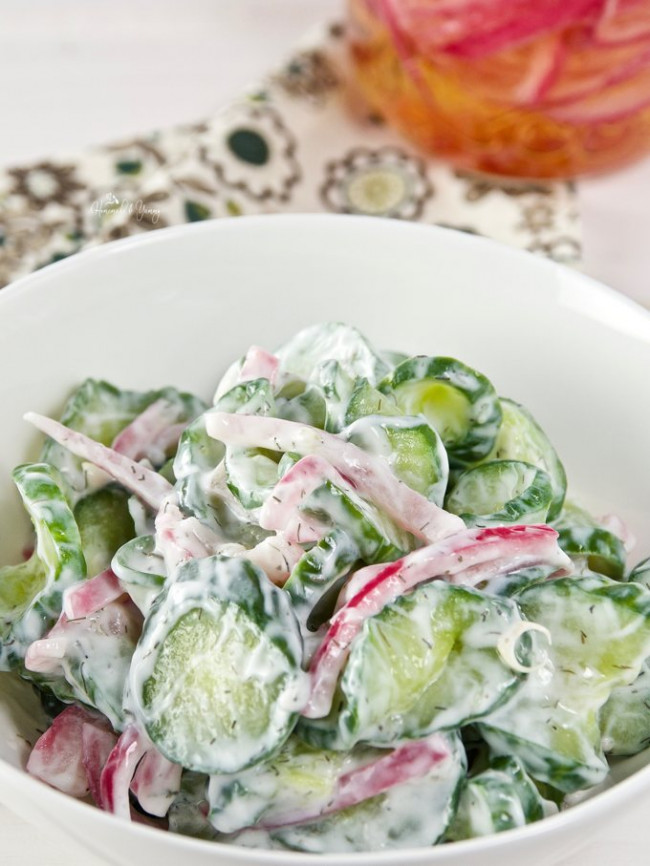Best Cucumber Salad With Pickled Onions