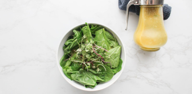 Spinach and Cucumber Salad With Apple Cider Vinaigrette
