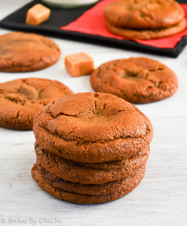 caramel gingerbread cookies