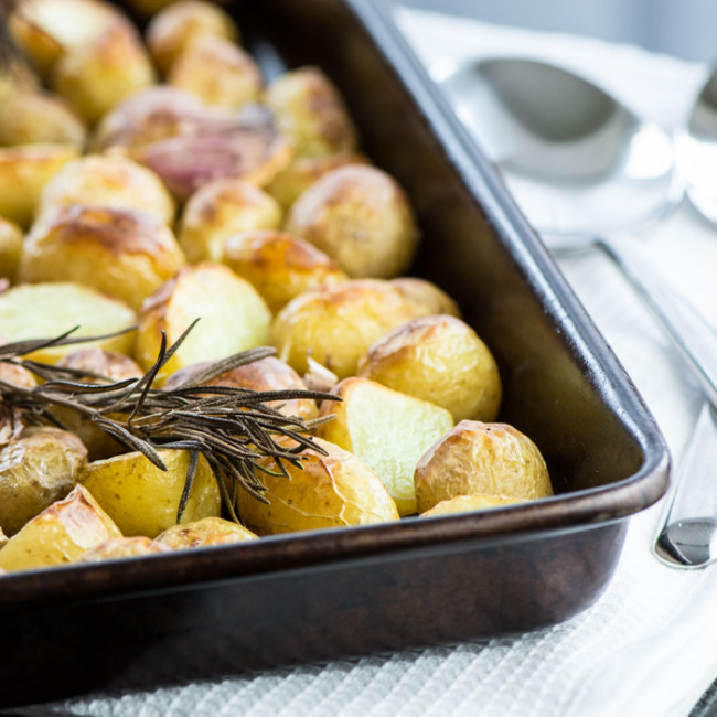 Roasted New Potatoes with Rosemary and Garlic