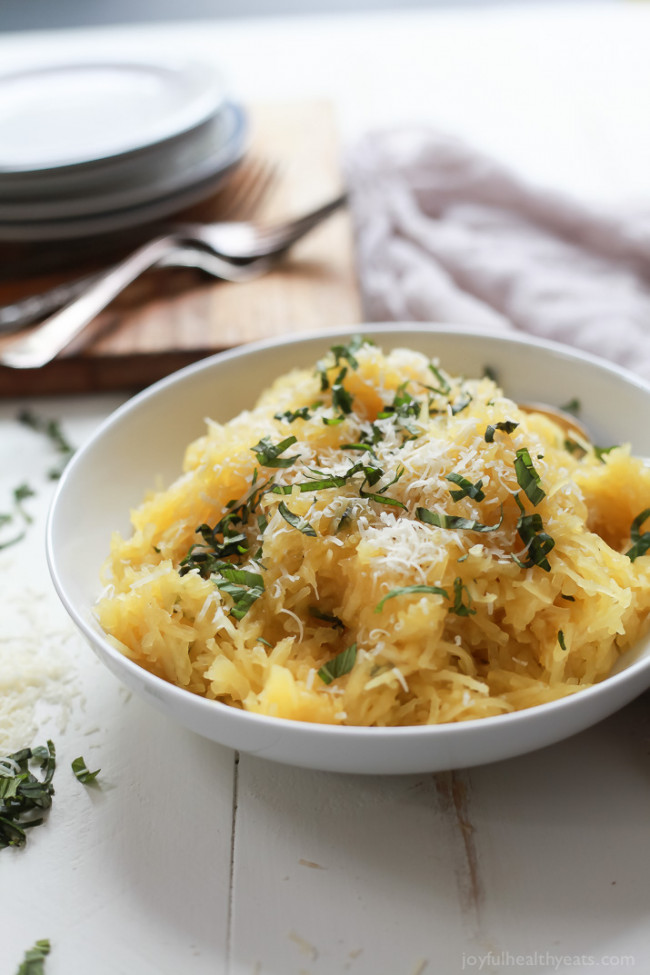 Parmesan Herb Microwave Spaghetti Squash | Holiday Recipes | Gluten Free