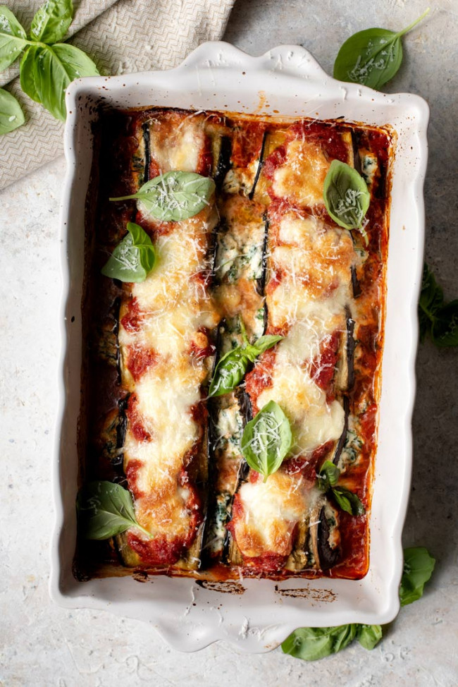Eggplant Rollatini With Spinach And Ricotta
