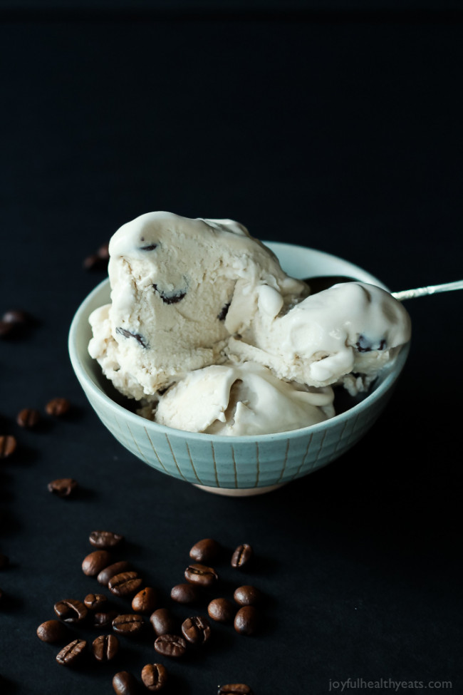 Espresso Chocolate Chip Ice Cream {Dairy Free}