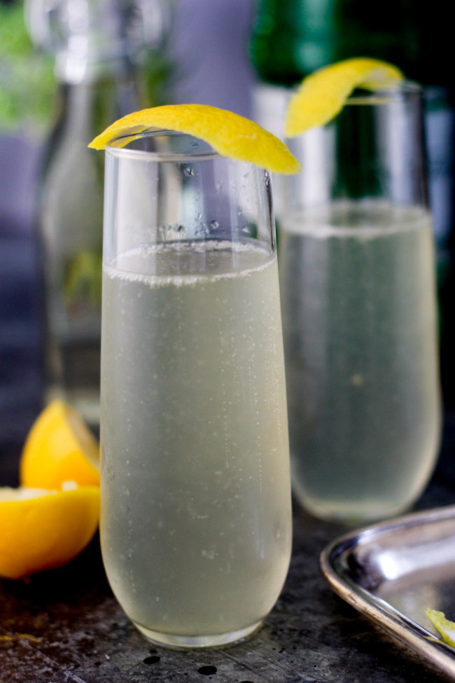 French 75 Champagne Cocktail