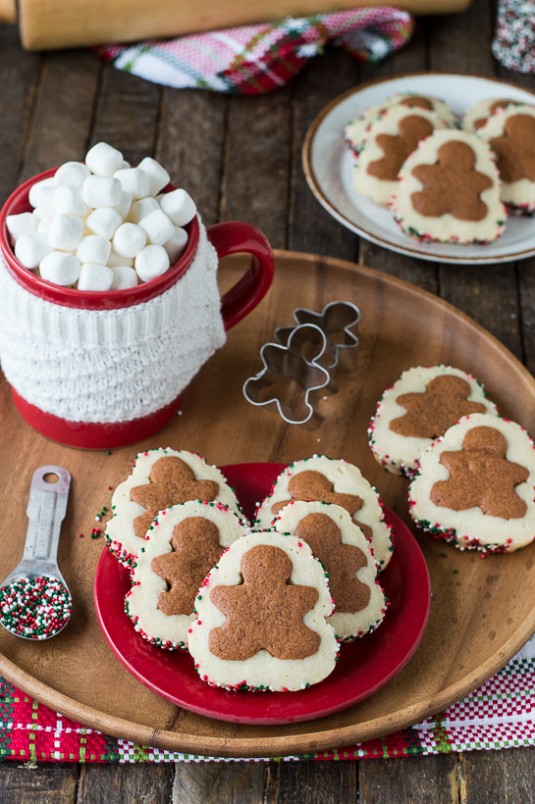 Gingerbread Men Slice N’ Bake Cookies