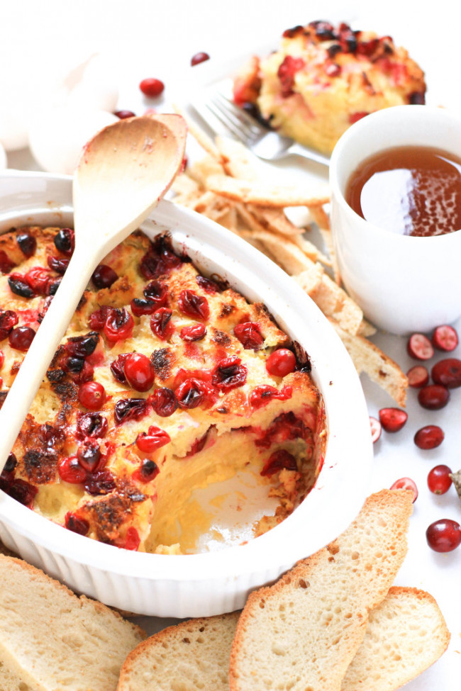 Gluten-free Cranberry Bread Pudding
