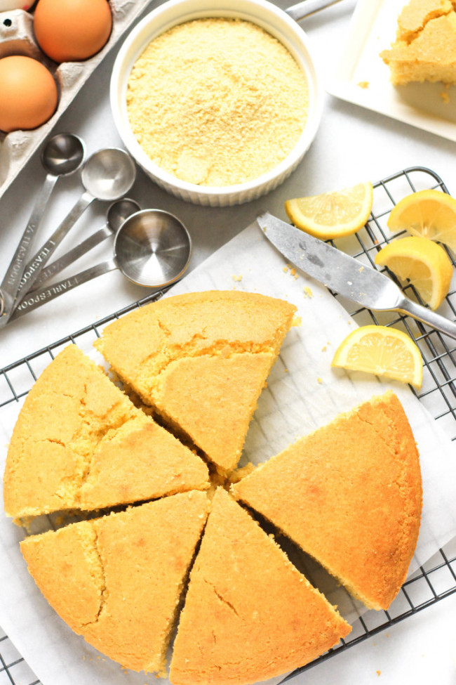 Gluten-free Lemon Cornmeal Cake