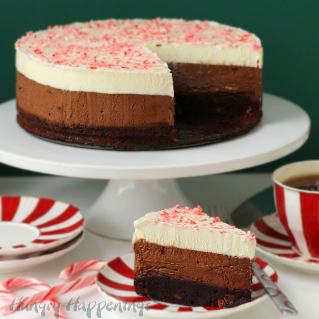 Gluten Free Triple Layer Chocolate Peppermint Mousse Cake & Giveaway