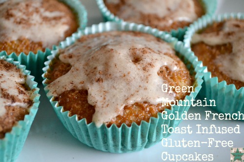 green mountain golden french toast infused gluten-free cupcakes