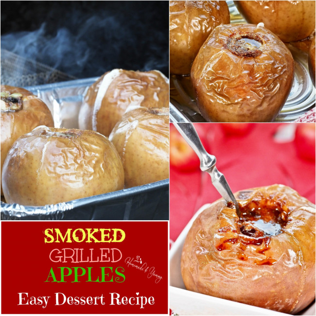 Smoked Grilled Apples Easy Dessert Recipe
