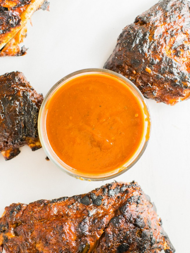 Blazin Hot Habanero Apricot Barbecue Ribs - Dad With A Pan