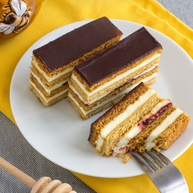 Petit Fours - Honey Cake Slices