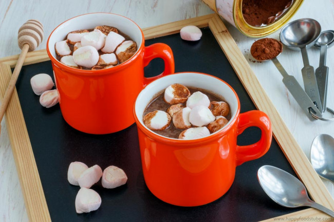 Hot Chocolate Spiked With Rum