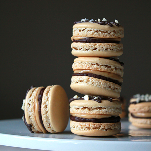 Chocolate And Peanut Butter Macarons