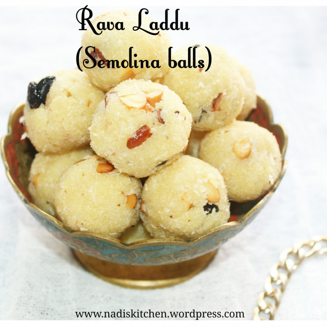 Rava laddu - Semolina balls