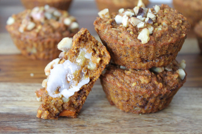 Carrot Cake Coconut Muffins