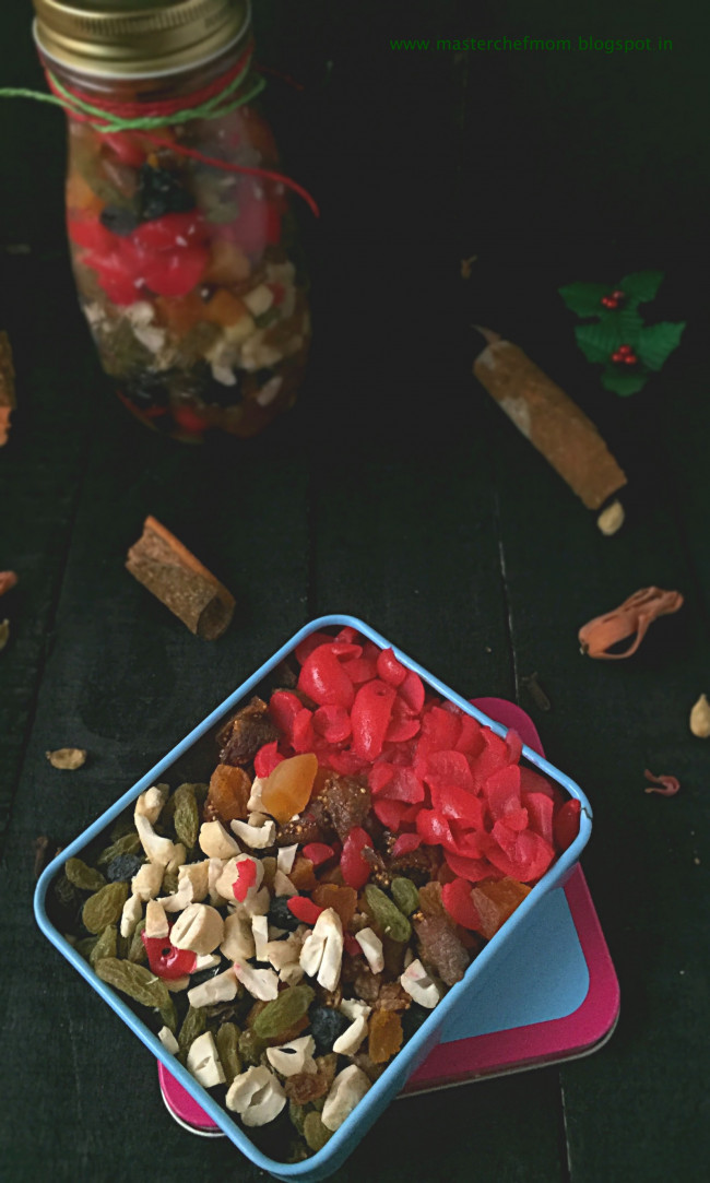 Soaking Dry Fruits for Christmas