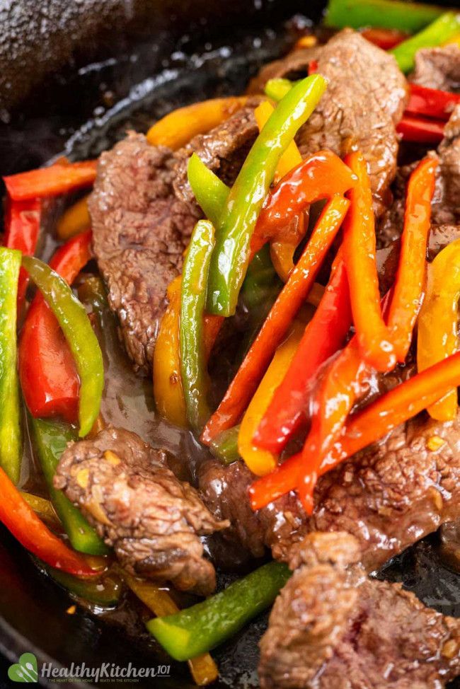 chinese pepper steak recipe - your favorite takeout made healthier