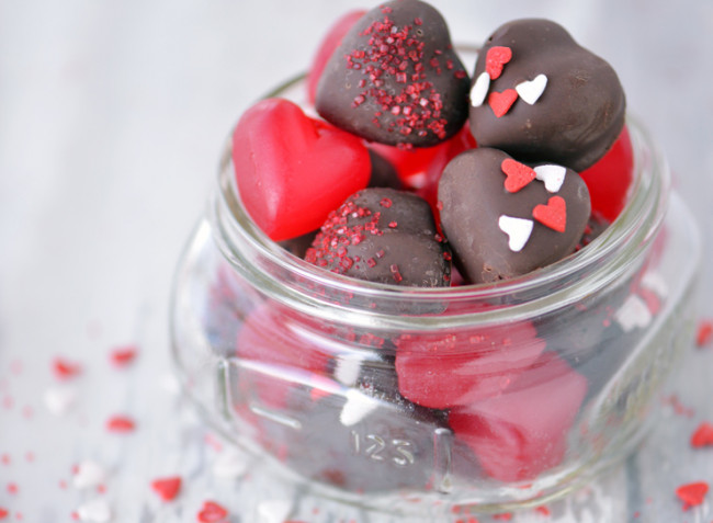 Chocolate Cherry JuJu Hearts