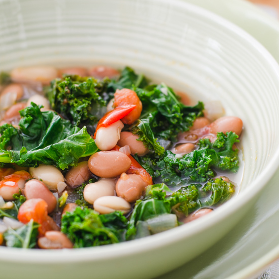 Kale Tomato Beans And Fennel Soup