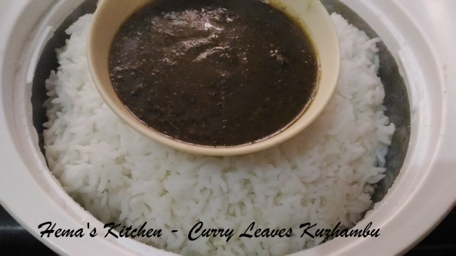 Kariveppilai - Curry Leaves Kuzhambu