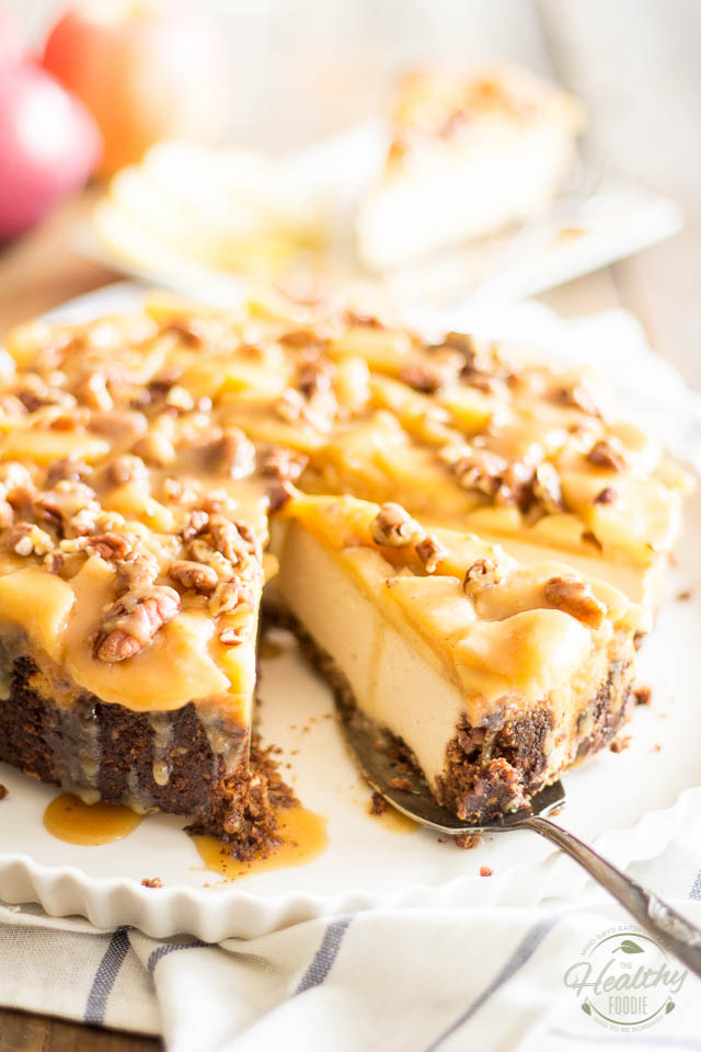 Maple Caramel and Apple Cheesecake