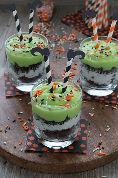 Melted Witch Pudding Parfaits