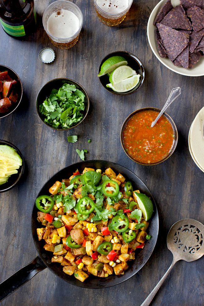 Spicy Mexican Style Potato Hash