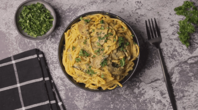 Easy Vegan Carbonara Spaghetti Recipe
