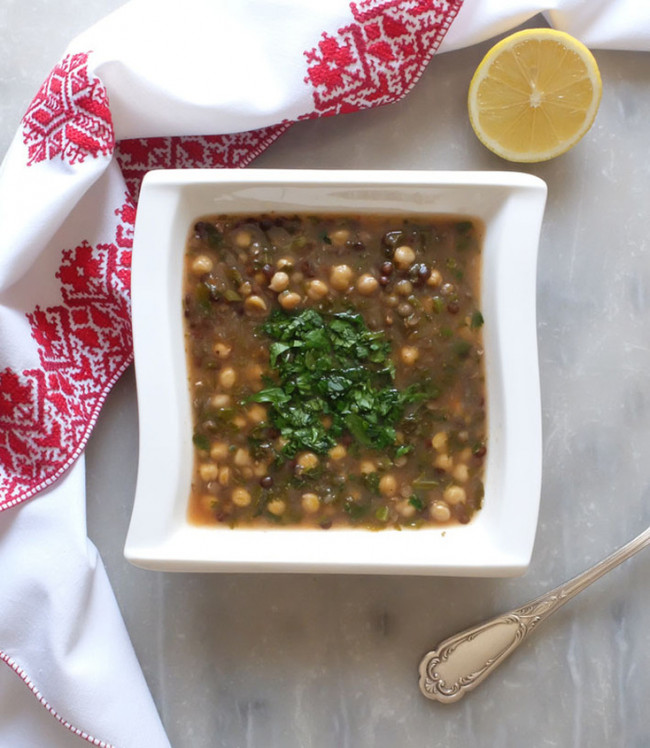 Harira - Moroccan Lentil & Chickpea Soup