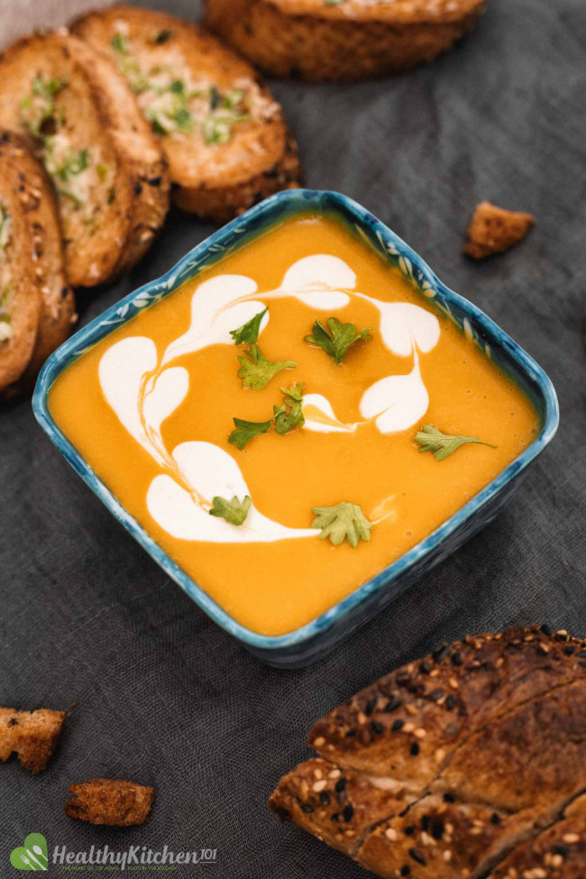 healthy pumpkin soup recipe - easy comfort food in just 30 minutes