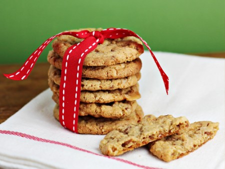 Oatmeal Toffee Cookies for #fbcookieswap