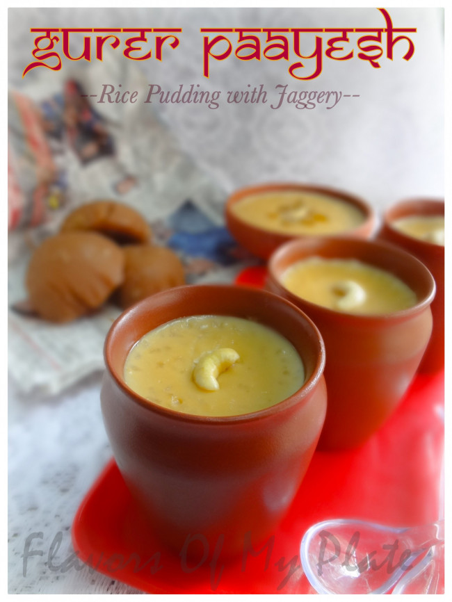 Rice Pudding with Jaggery