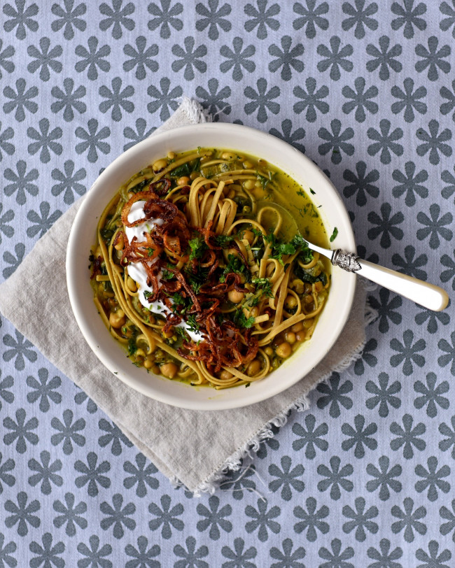 Persian-style Bean And Noodle Soup