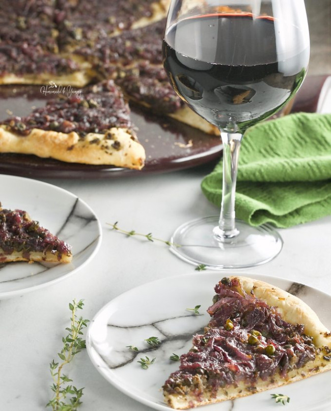 Pissaladiere French Pizza With Onion Olive Tapenade