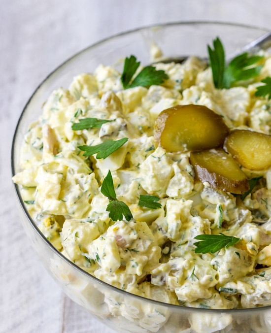 Potato Salad with Eggs and Pickles