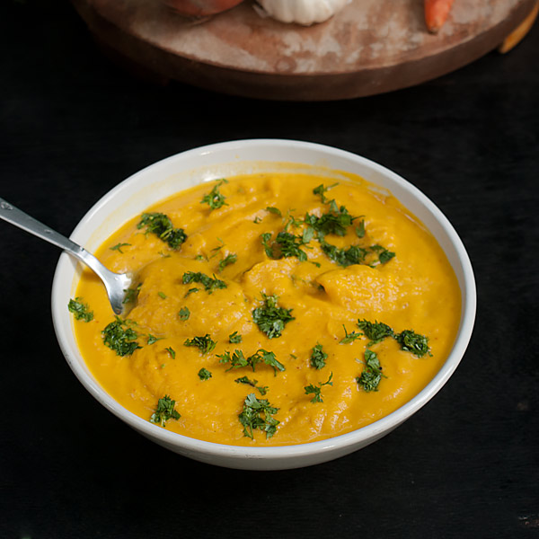 Spiced pumpkin Puree with carrots
