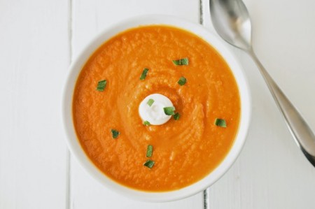 Roasted carrot ginger soup