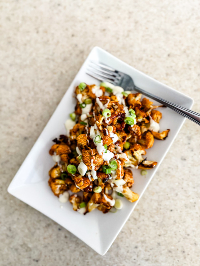 Roasted Cauliflower Bites - Lisa G Cooks