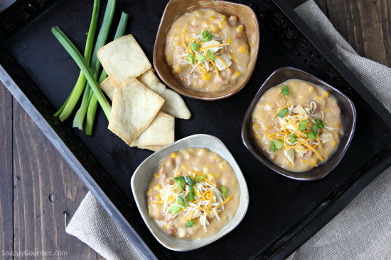 Slow Cooker Spicy Sausage & Corn Soup Recipe
