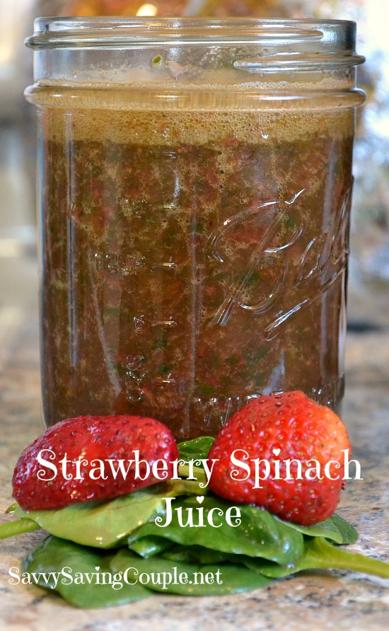 Healthy, Easy to Make Strawberry Spinach Juice