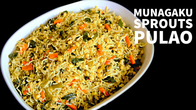 Moringaleaves Moong Sproutspulao